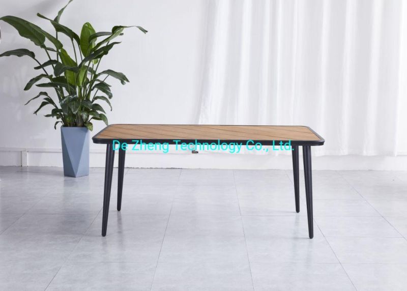 Wholesale Metal Leisure Solid Plastic Wood Picnic Bench Wooden Table Modern Outdoor Garden Furniture