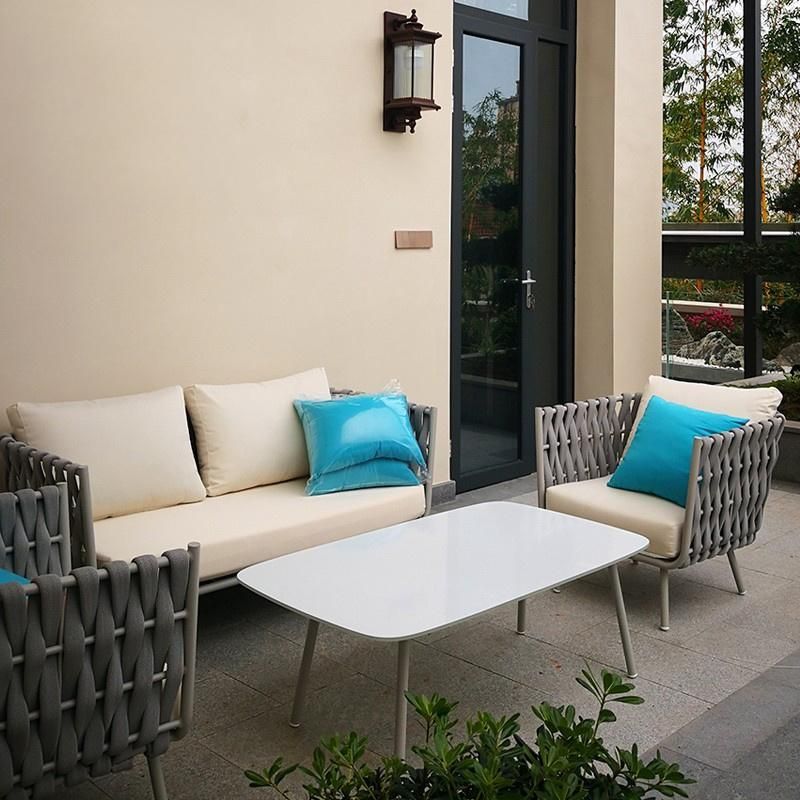 Nordic Outdoor Sofa Garden Rattan Combination Hotel Furniture