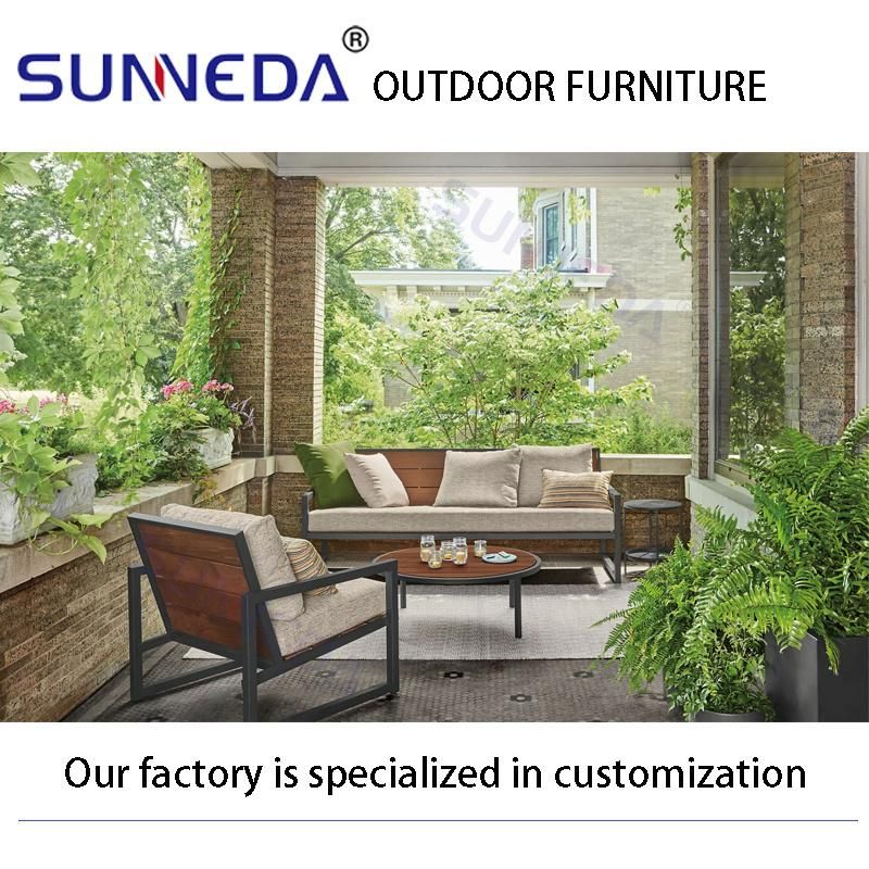 Outdoor Luxury Modern Sunbed Sofa with Olifen Cushion&Back Cushion