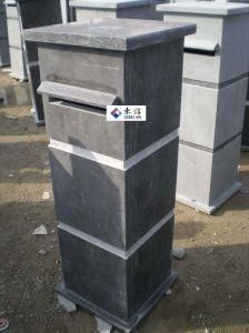 Outdoor Blue Limestone Letterbox