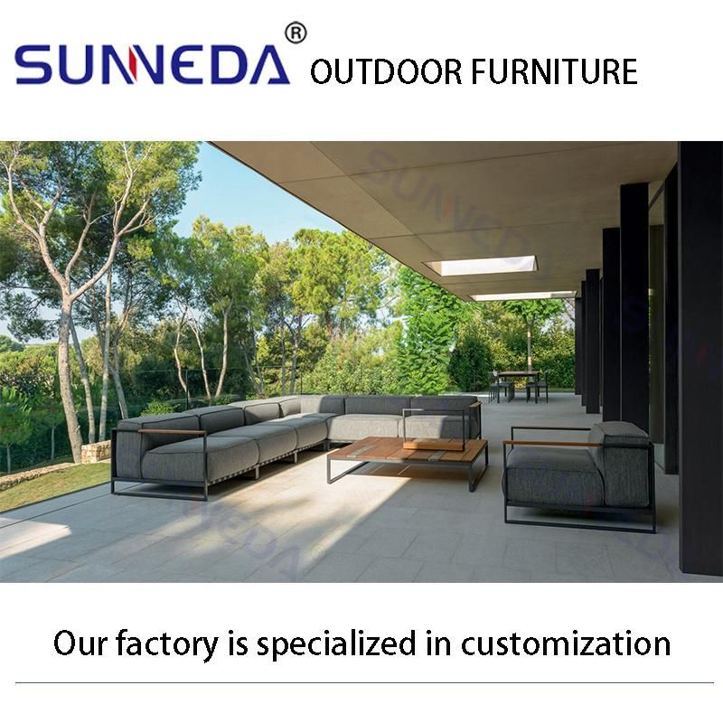 High Quality Modern Lounge Patio Furniture High-End Outdoor Furniture Fabric Outdoor Sofa