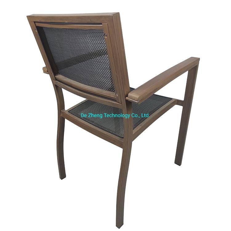 Outdoor Garden Textilene Chair Leisure Shop Bistro Bar Restaurant Dining Chair