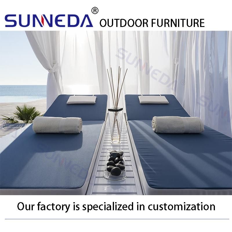 Best Selling Sunshade Fashion Hotsale Leisure Classic Lounger Furniture Set