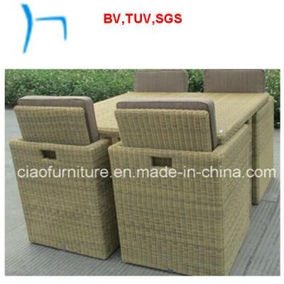 F- Garden Wholesale Furniture Rattan Dining Table (CF659t+CF659c)