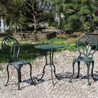 3 Piece Bistro Set Outdoor Furniture Multiple Color Cast Aluminum Patio Furniture