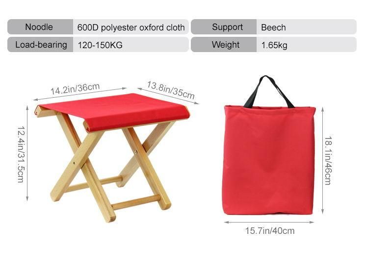 2020 New Garden Wooden Folding Seat Chair