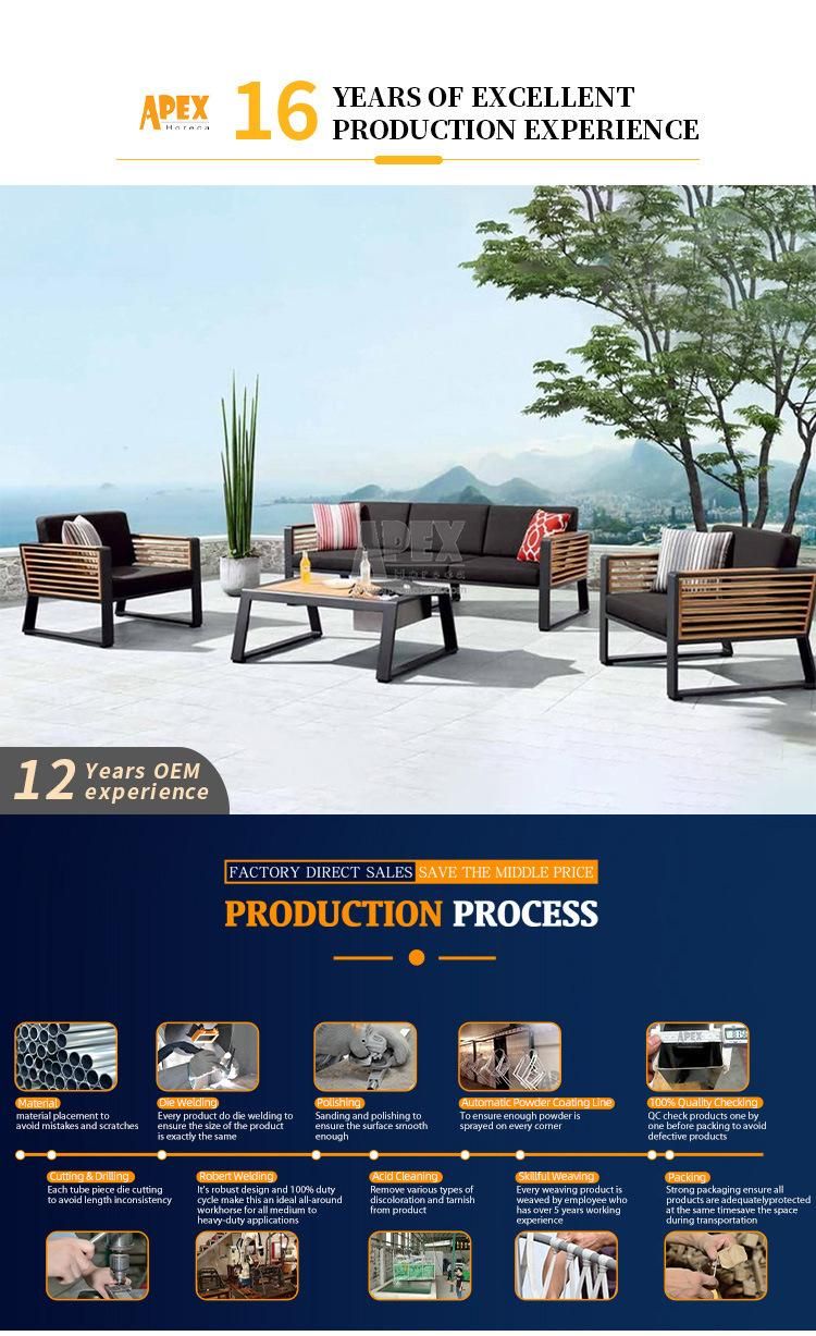 High Quality Outdoor 4 Pieces Patio Furniture Sofa Set