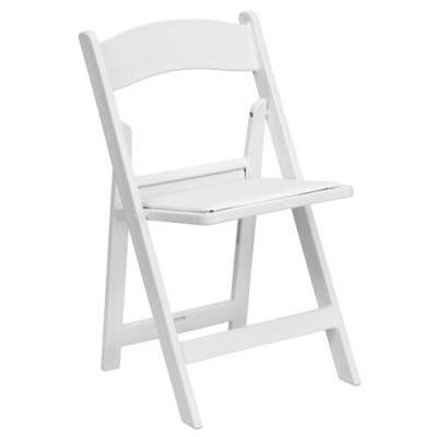 Flash Furniture 10 Pack Kids White Resin Folding Event Party Chair with Vinyl Padded Seat