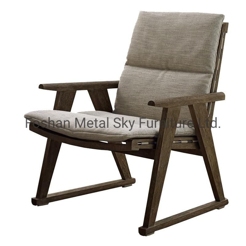 Outdoor Aluminum Rope Garden Hotel Villa Patio Teak Rattan Sofa