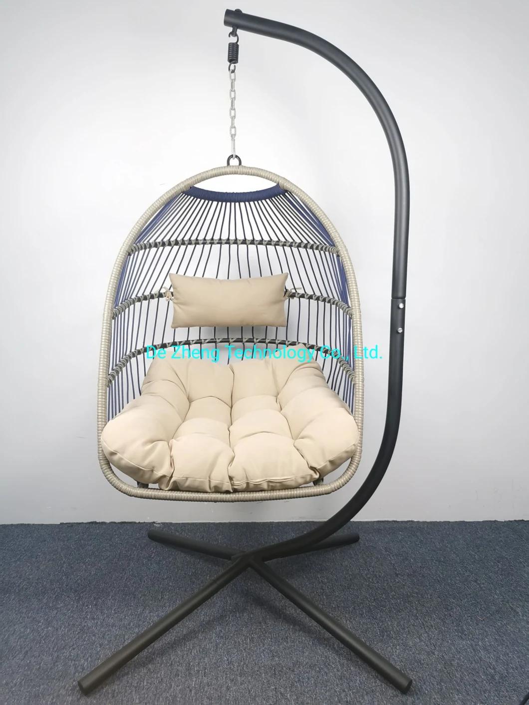 Living Room Indoor Adult Jhoola Swing Rattan Wicker Swing Wholesale Foldable Hanging Egg Chair