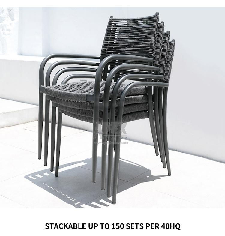 Hotel Patio Rope Chair Garden Balcony Dining Furniture