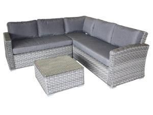Outdoor Garden Rattan Wicker Furniture L Shape Lounge Sofa Set