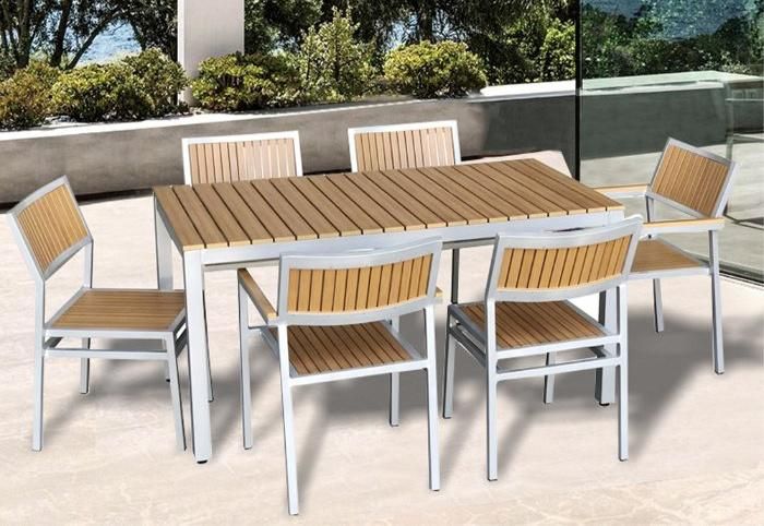 Plastic Wood Restaurant Dining Outdoor Polywood Chair Teak Color