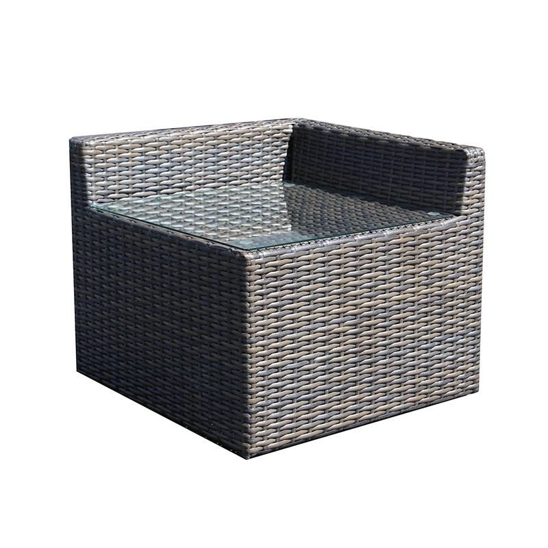 High Quality Aluminum Frame Durable Commercial Office Leisure Balcony Patio Three-Seat Sofa
