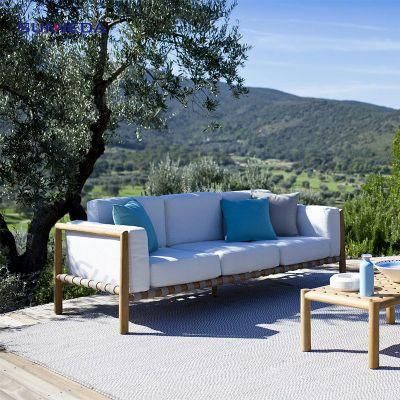 Modern New Design Ribbon Patio Soft Sofa with Waterproof Cushion