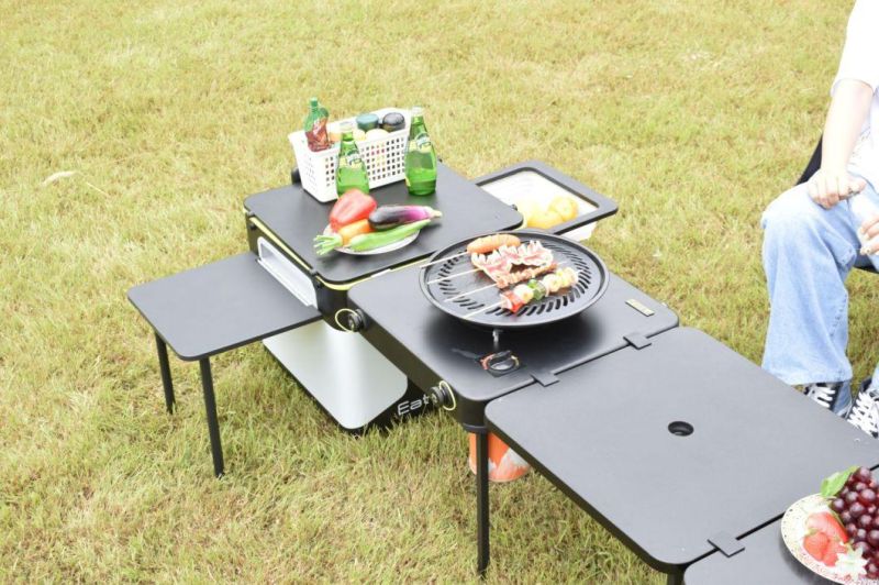 Luxury Portable Integrated Outdoor Mobile Kitchen Station BBQ Grill