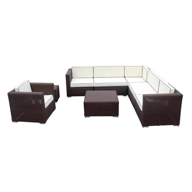 New Design Brown Wicker Rattan Sofa Set CF871