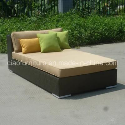Modern Furniture Artificial Rattan Sun Bed CF842L