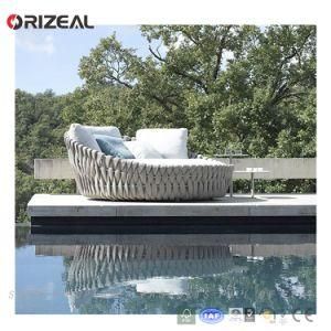 Stylish Outdoor Garden Furniture/Patio Round Daybed/Rope Woven Daybed