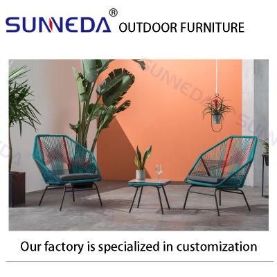 Creative Stylish Pool Side Leisure Casual Colorful Rattan Chair