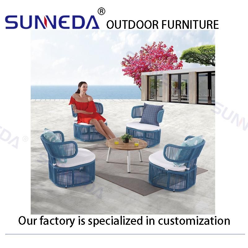 Leisure Garden Furniture Aluminum Patio Single Sofa Chair for Outdoor