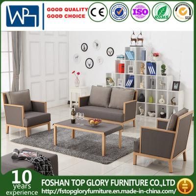 1.2mm Aluminum Wood-Look Frame and 2*2 Textilene Fabric Outdoor Sofa (TG-6104)