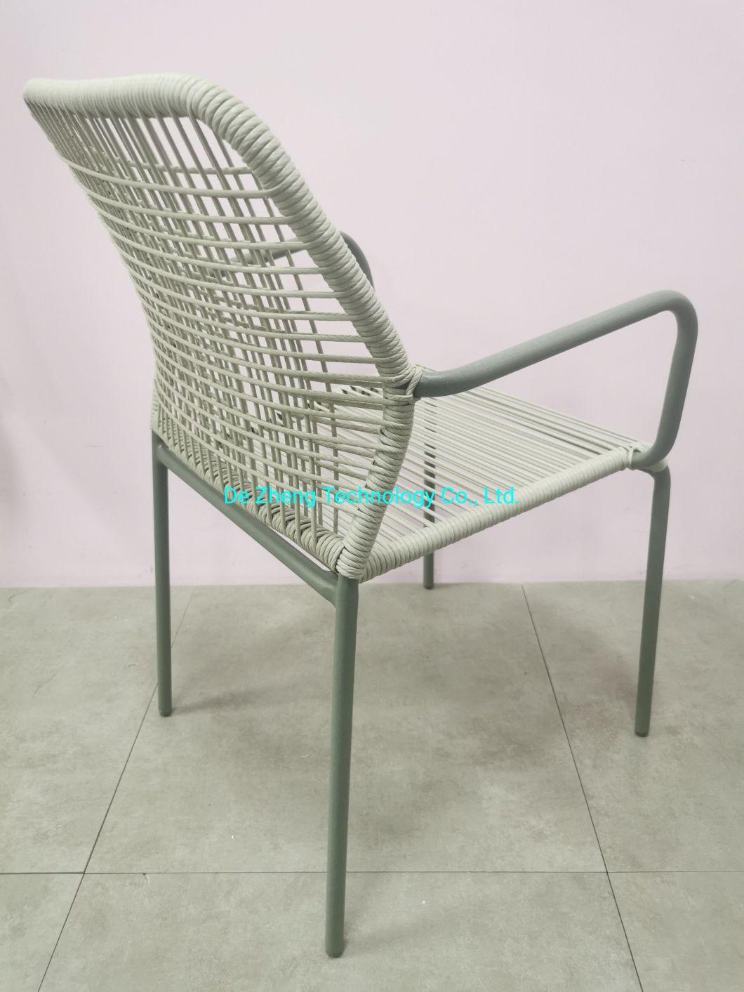 Modular Sectional Original Design Rope Aluminum Outdoor Patio Table and Chair Set Garden Furniture