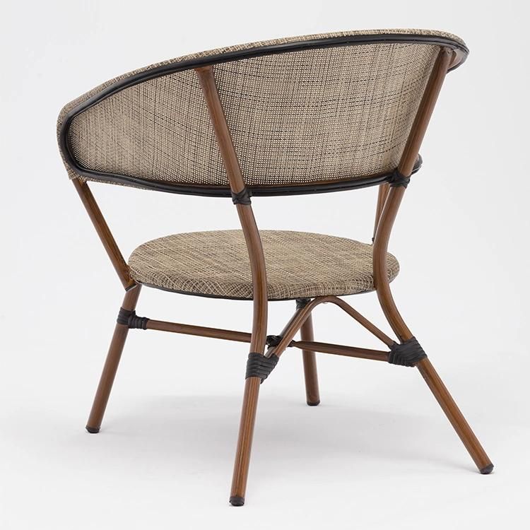 Wide Backrest Famous Design Mesh Metal Chair in Fabric for Outdoor