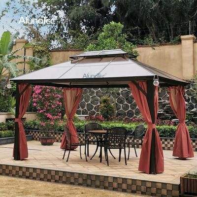 Factory Waterproof Garden Metal Balcony Roof Pavilion Canopy Outdoor Tent Pergola Gazebo