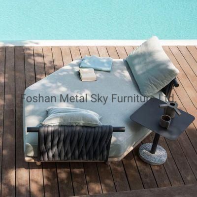 Outdoor Aluminum Garden Hotel Villa Patio Wooden Wicker Rattan Sofa