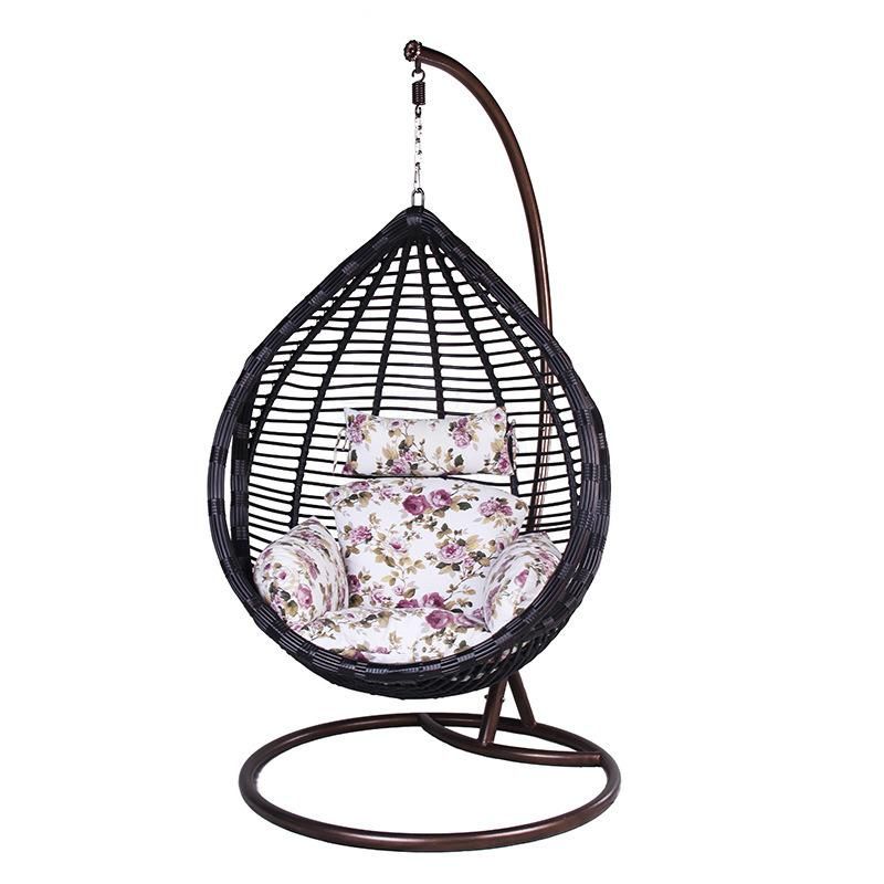 Outdoor Garden Wicker Leisure Padded Stackable Furniture Chair with Cushions