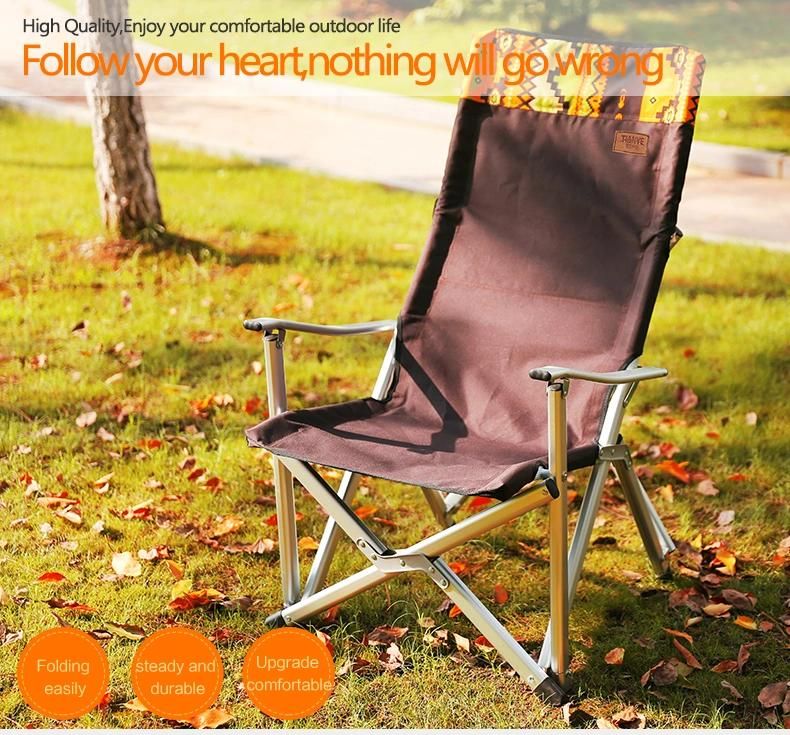 2022 Aluminum Camping Chair for Garden Using Foldable