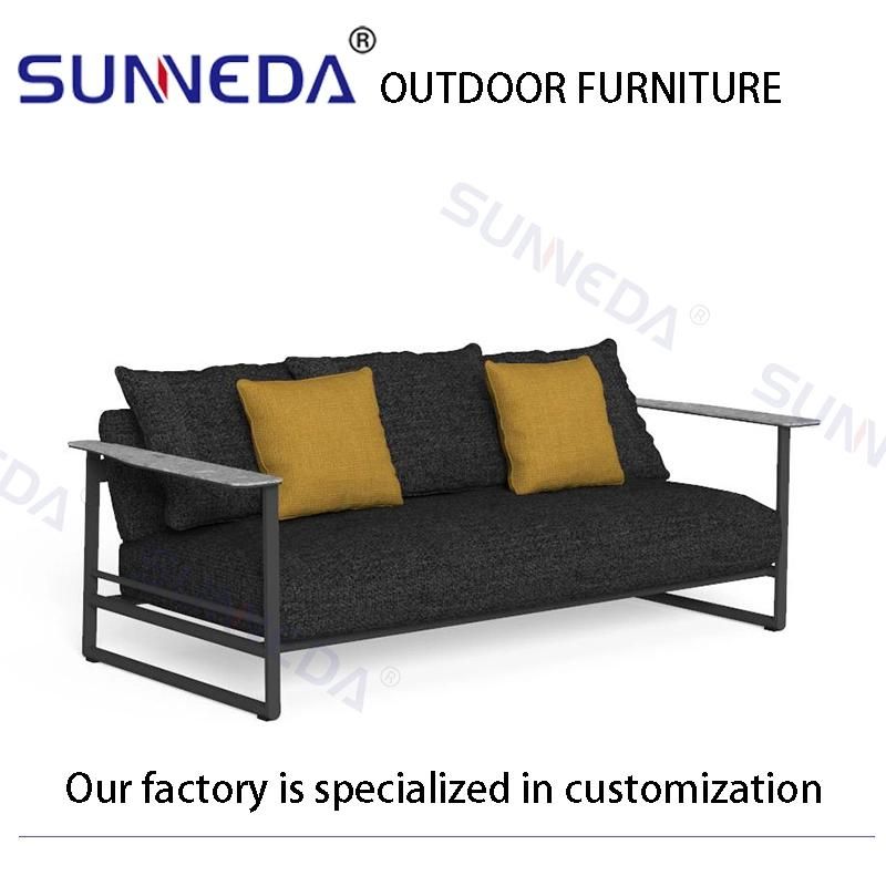 New Design China Style Durable Aluminium Soft Modern Furniture Set