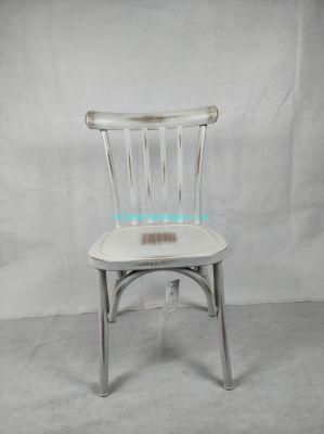 Outdoor Shop Anti-Rusting Aluminum Chair Vintage Painting Garden Bistro Bar Chair