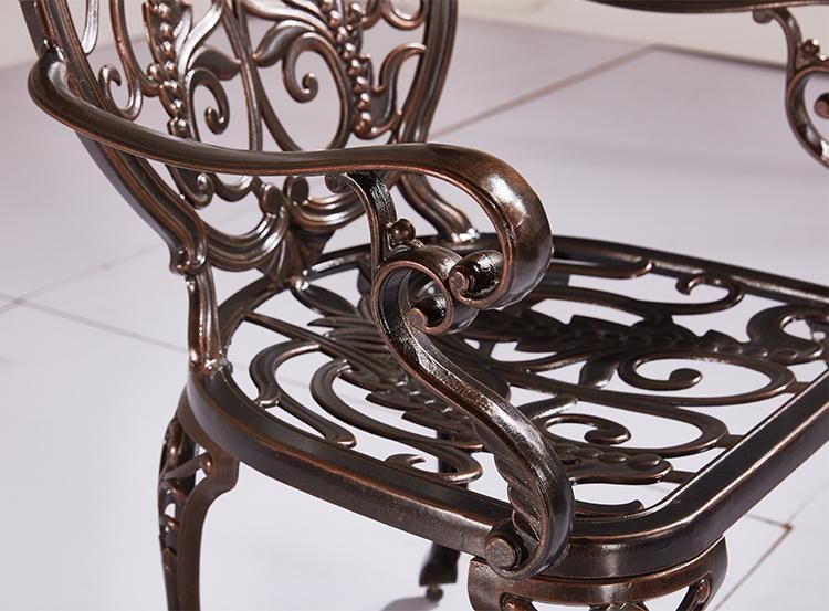 Exquisite Chair Outdoor Patio Metal Cushion Waterproof with 2 Seaters