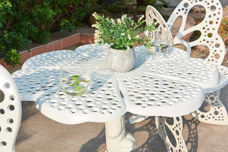 Round Tables Outdoor Furniture Restaurant Set Dining Table Set Modern for Garden