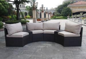 Rattan Furniture Outdoor Garden Wicker Round Sofa Set