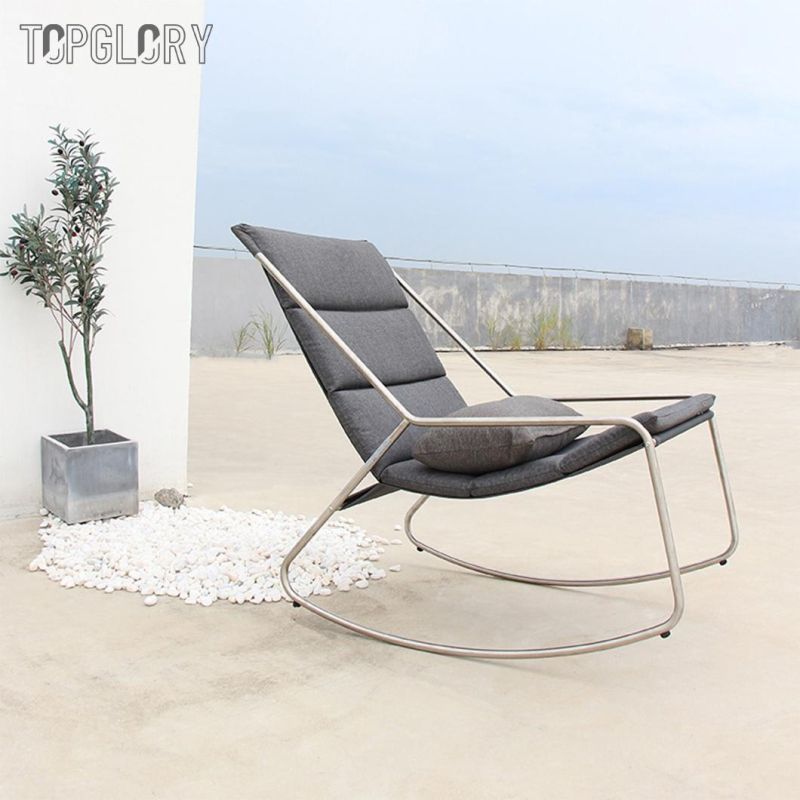 New Design Series Stainless Steel Tube Textilene Leisure Chaise Outdoor Sun Lounger Furniture