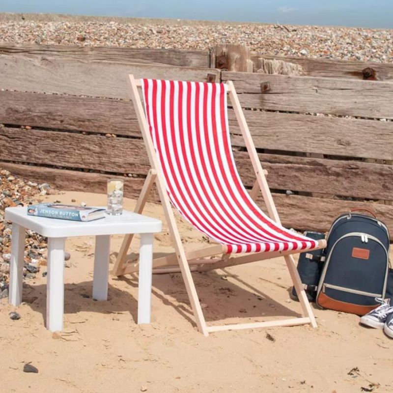 Adjustable Height Foldable Camping Outdoor Beach Chair for Garden
