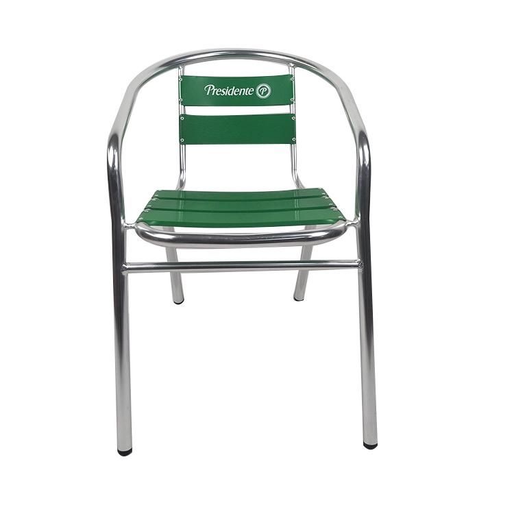 Customize Logo Brand Outdoor Dining Chair Ads Cheap Garden Bar Furniture
