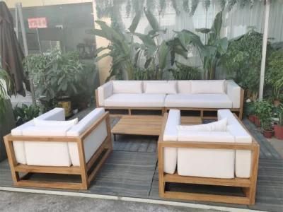 Modern Style Wooden Garden Outdoor Patio Outdoor Wooden Furniture Sofa Set