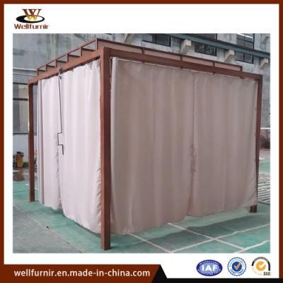 Outdoor Garden Aluminum Gazebo with Waterproof Fabric Canopy