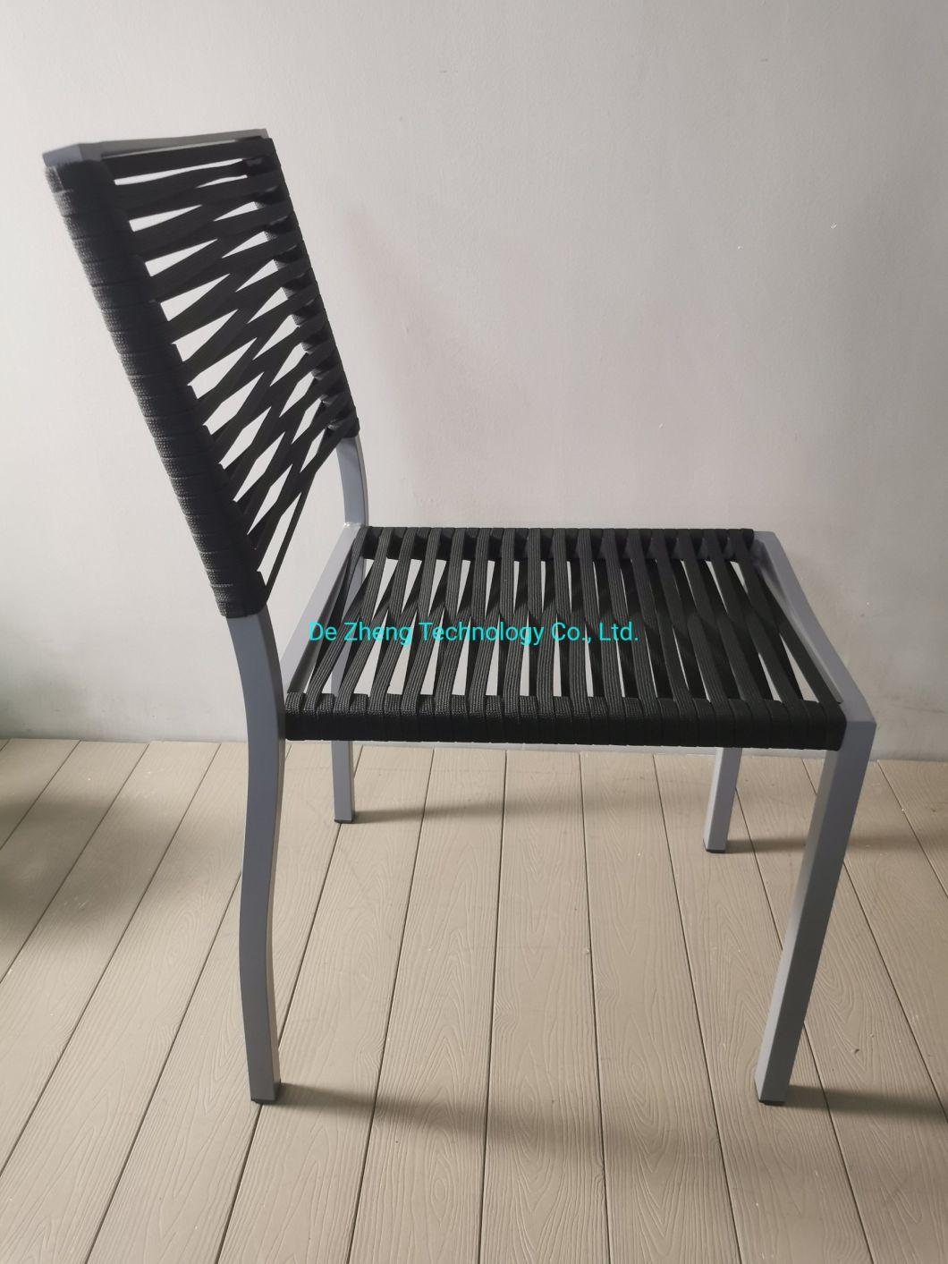 Classic Outdoor High Quality Garden French Style Antique Designs Textylene Weaven Dining Chair