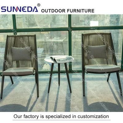 Rattan Chair Sofa Outdoor Living Room Courtyard Balcony Made of Rattan Couch Rattan Woven Outdoor Furniture Combination