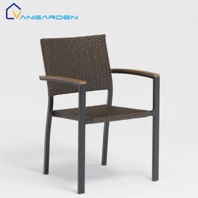 Stackable Outdoor Patio Dining Chair Modern Commercial Restaurant Furniture