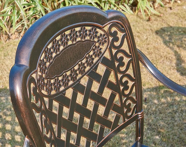 Nwe Style Luxury Outdoor Metal Furniture Garden Table and Chair Sets for Restaurant