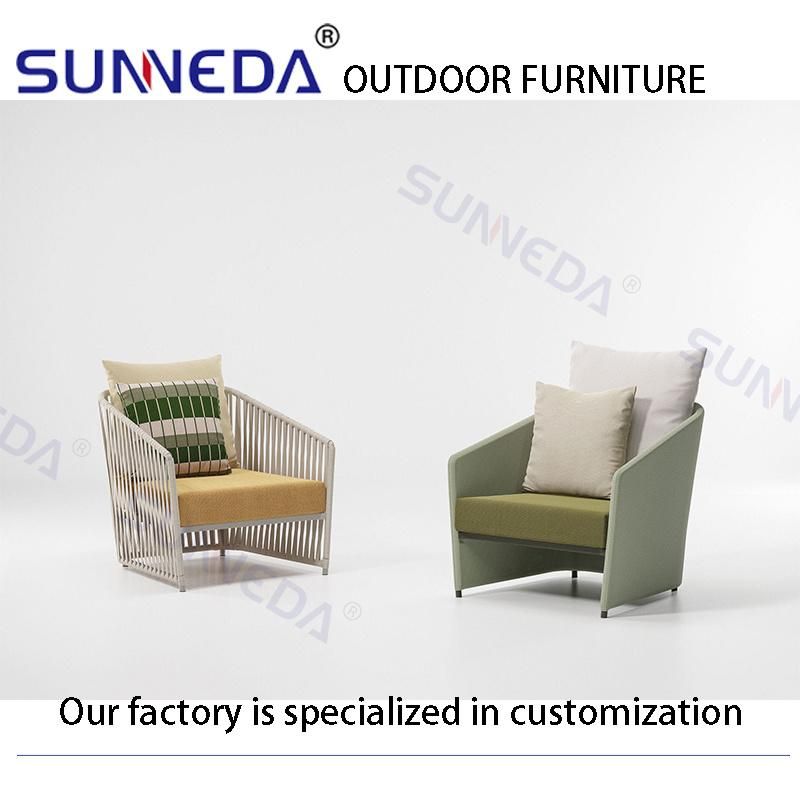Hotel Villia Rope Weaving Garden Outdoor Sofa