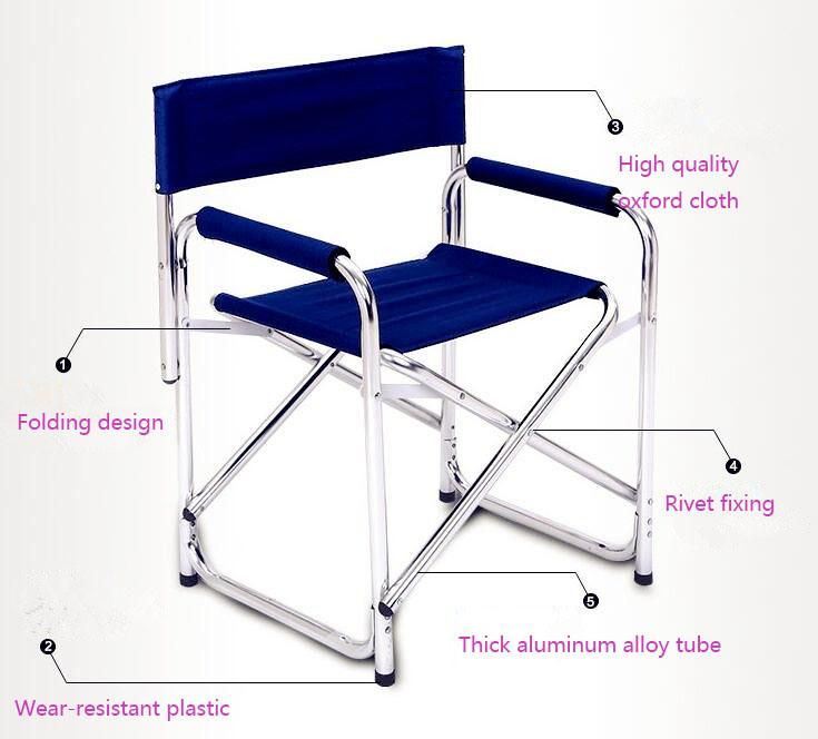 Outdoor Backrest Folding Chair Portable Leisure Chair Fishing Sketch Chair Director Chair