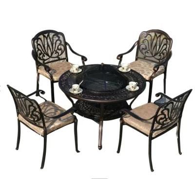 Hot Sale Cast Aluminum Garden Dining Furniture Set Outdoor Dining Furniture Set