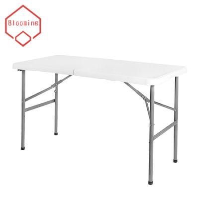 4FT HDPE Outdoor Portable Folding Plastic Dining Table for Picnic